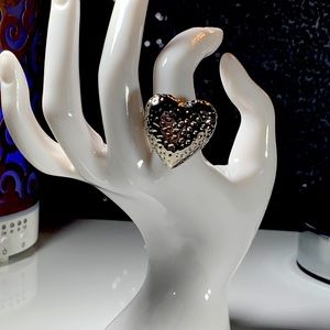 Lia Sophia Silver Heart ❤️ Ring